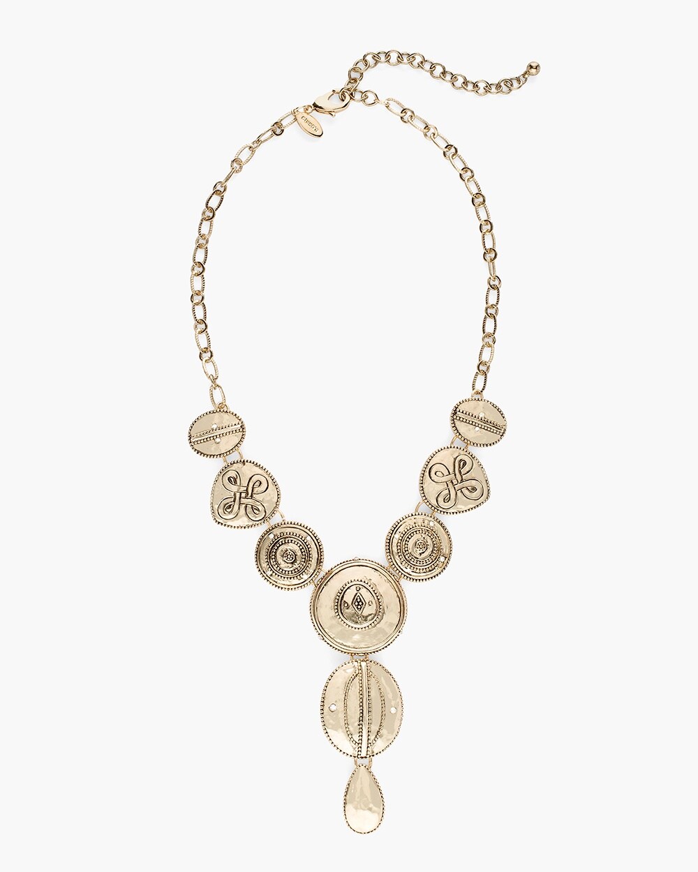 Gold-Tone Artisan Bib Necklace