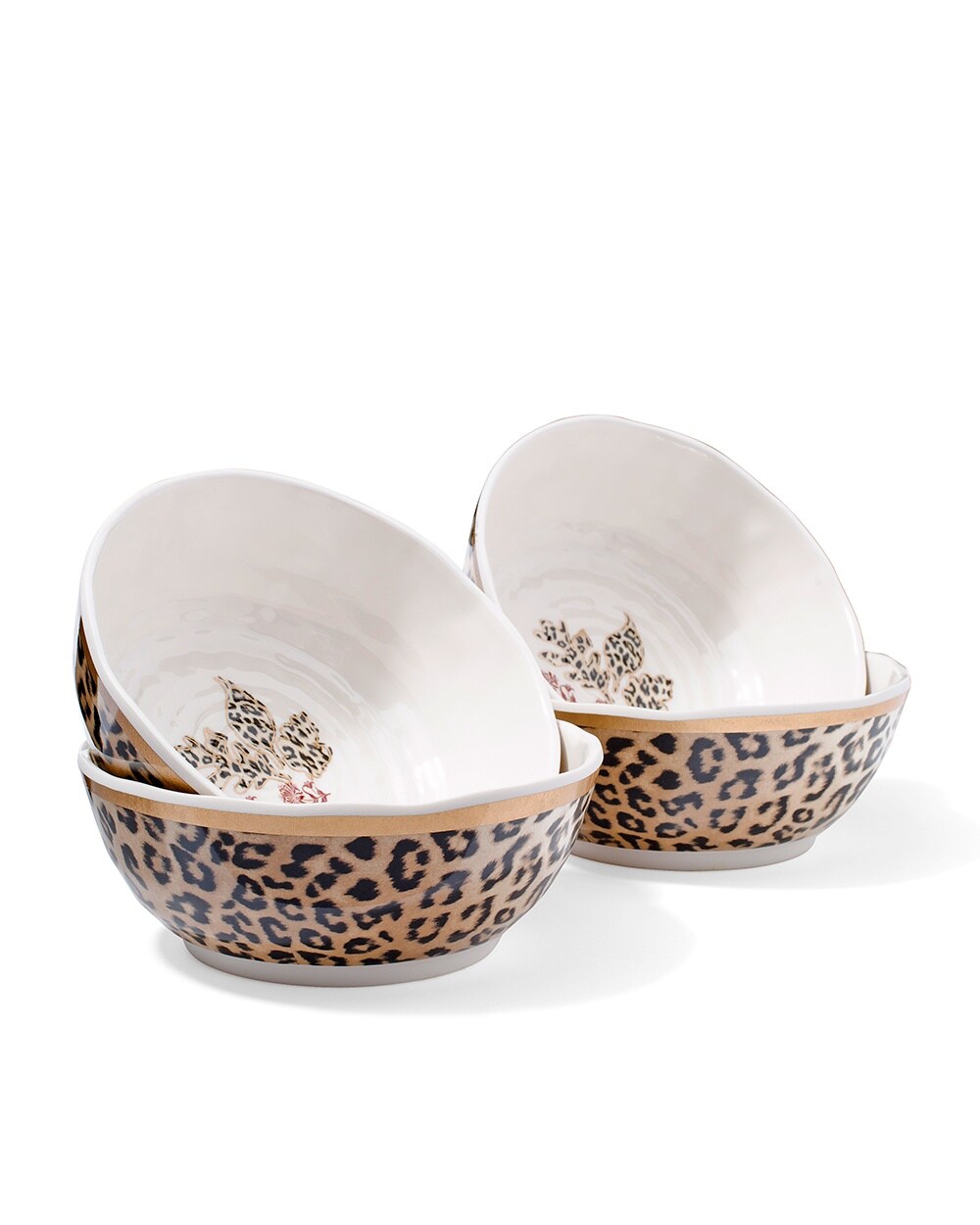 Leopard-Print Bowl Set