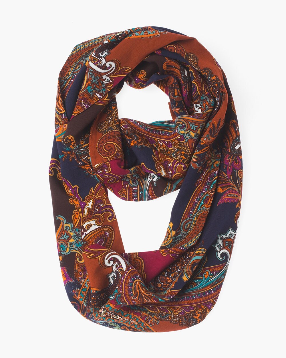 Multi-Colored Paisley Scarf