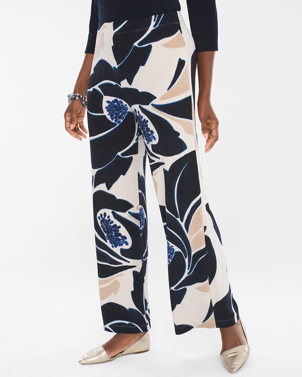 Travelers Classic Cool Floral Palazzo Pants