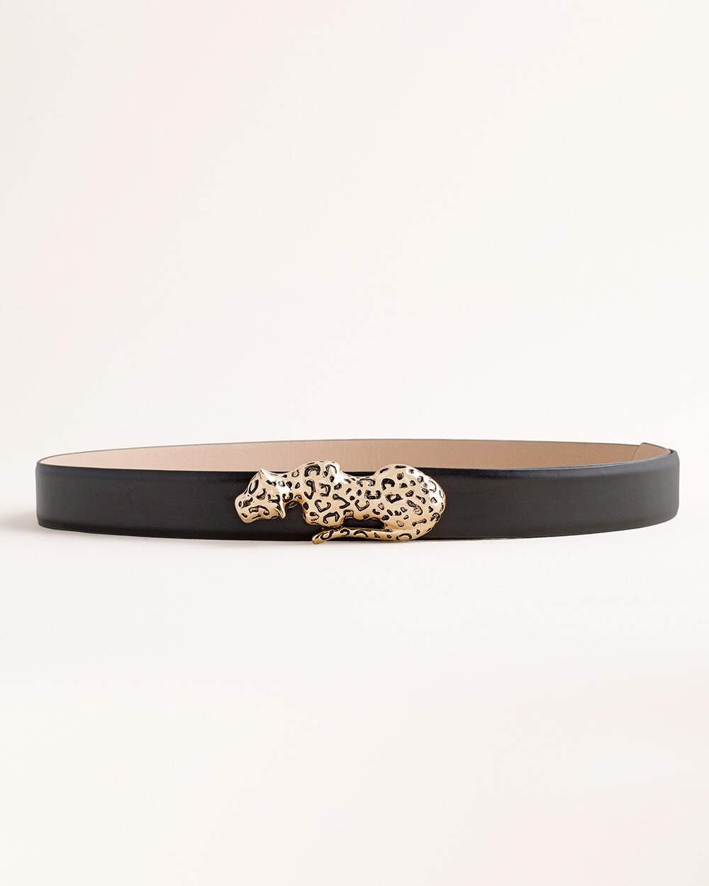 Leopard-Buckle Belt