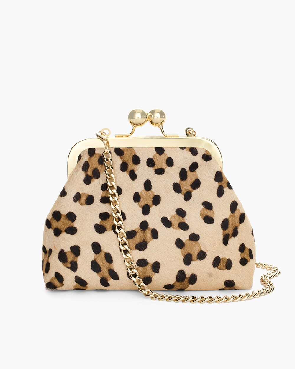 Leopard-Print Haircalf Crossbody Bag