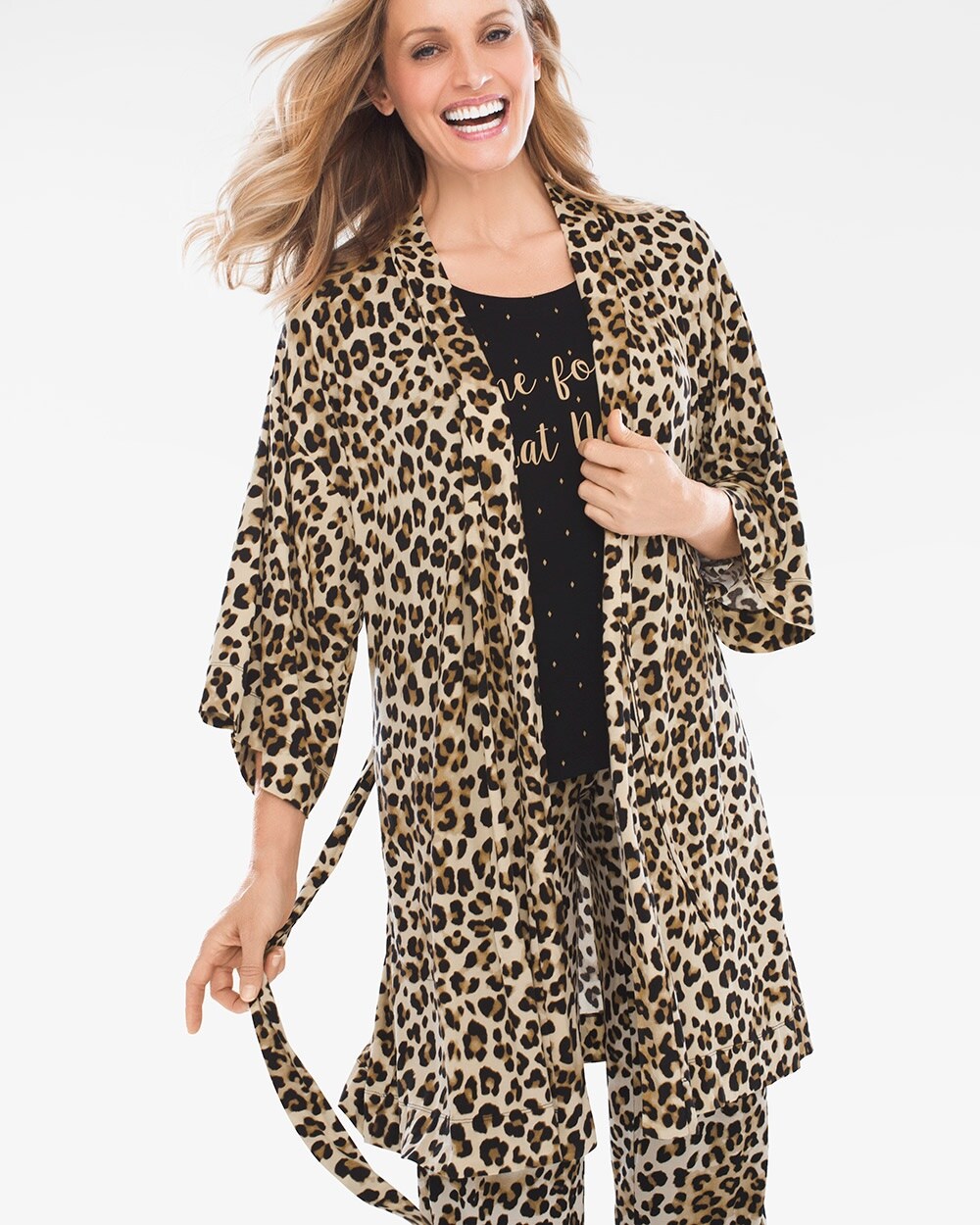 Soma for Chico's Leopard-Print Robe