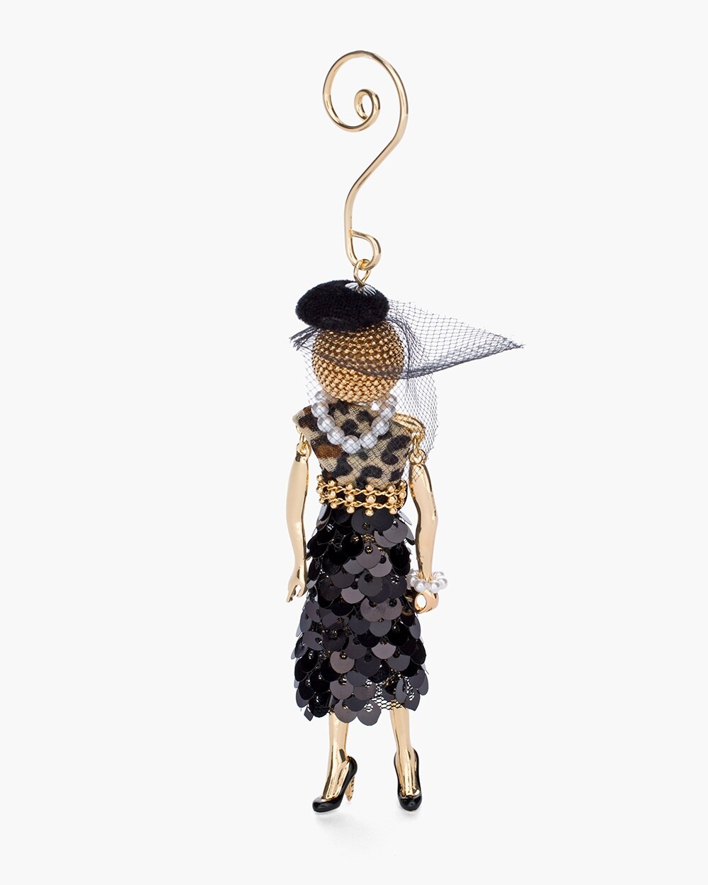 Sequined Skirt Lady Ornament