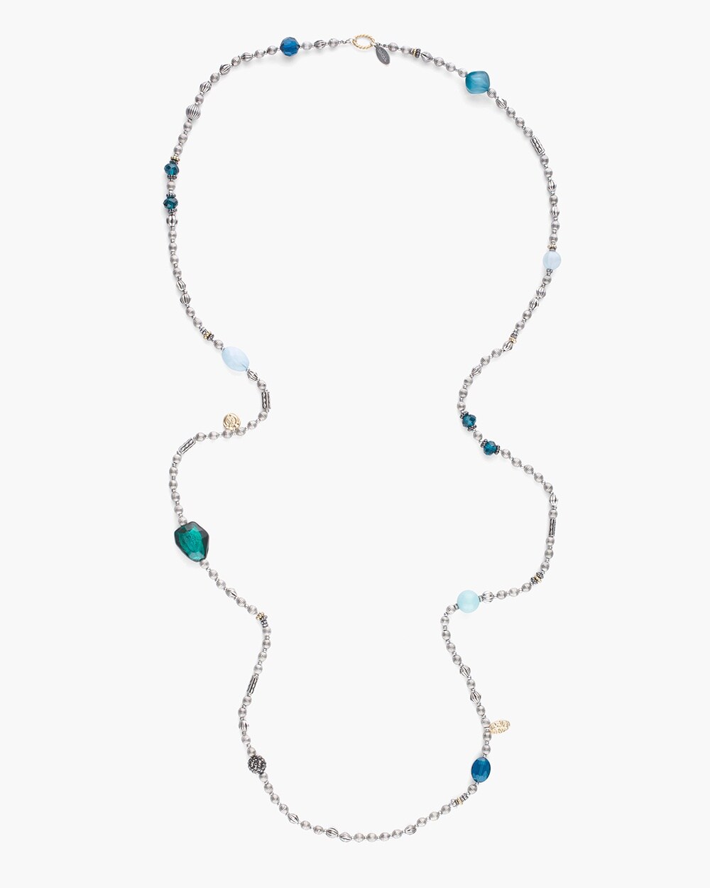 Teal Stone Single-Strand Necklace