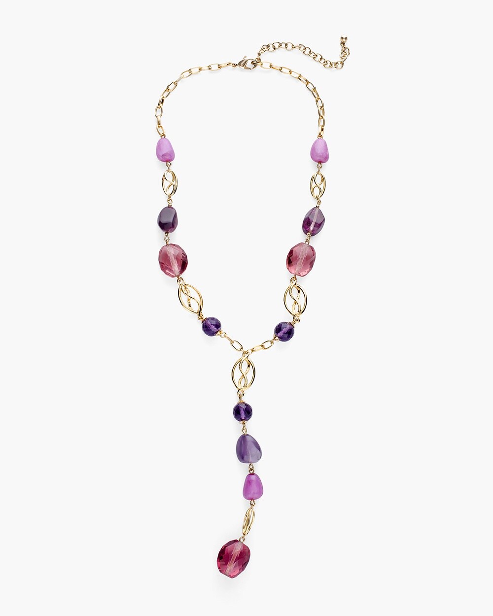 Purple Y-Necklace
