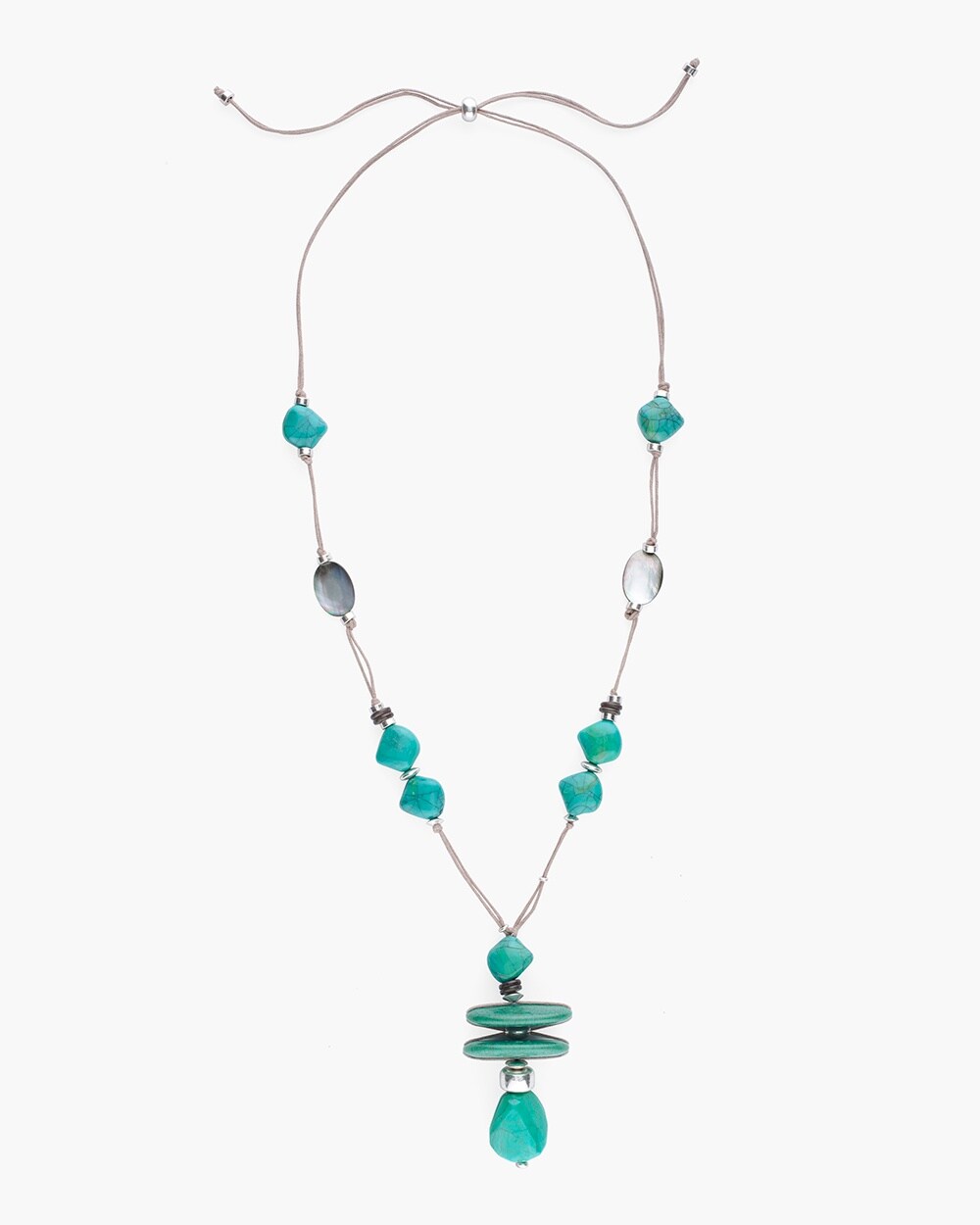 Convertible Aqua Pendant Necklace
