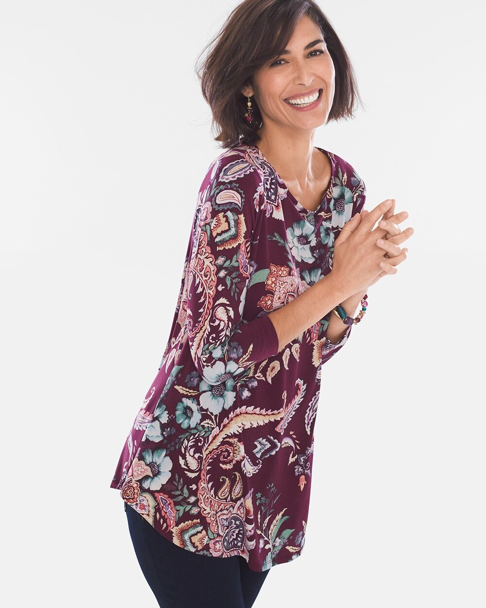 Floral Paisley Tunic