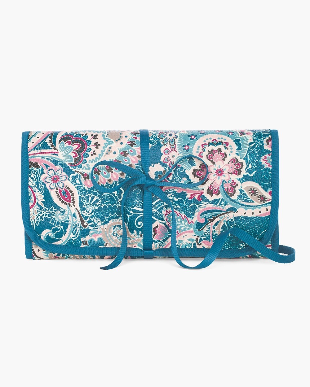 Floral Lace-Print Travel Roll Case