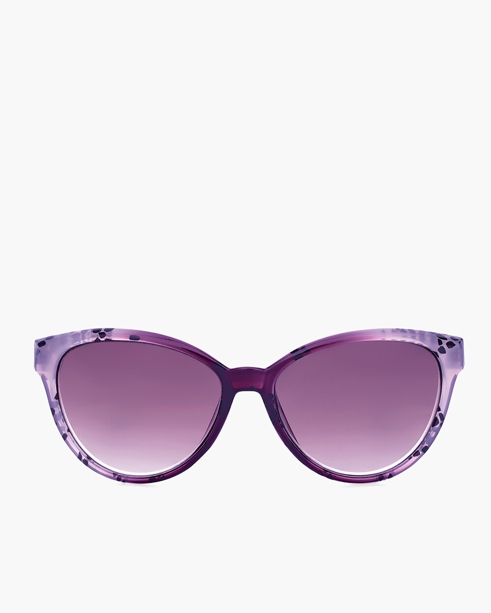 Purple Animal-Print Sunglasses
