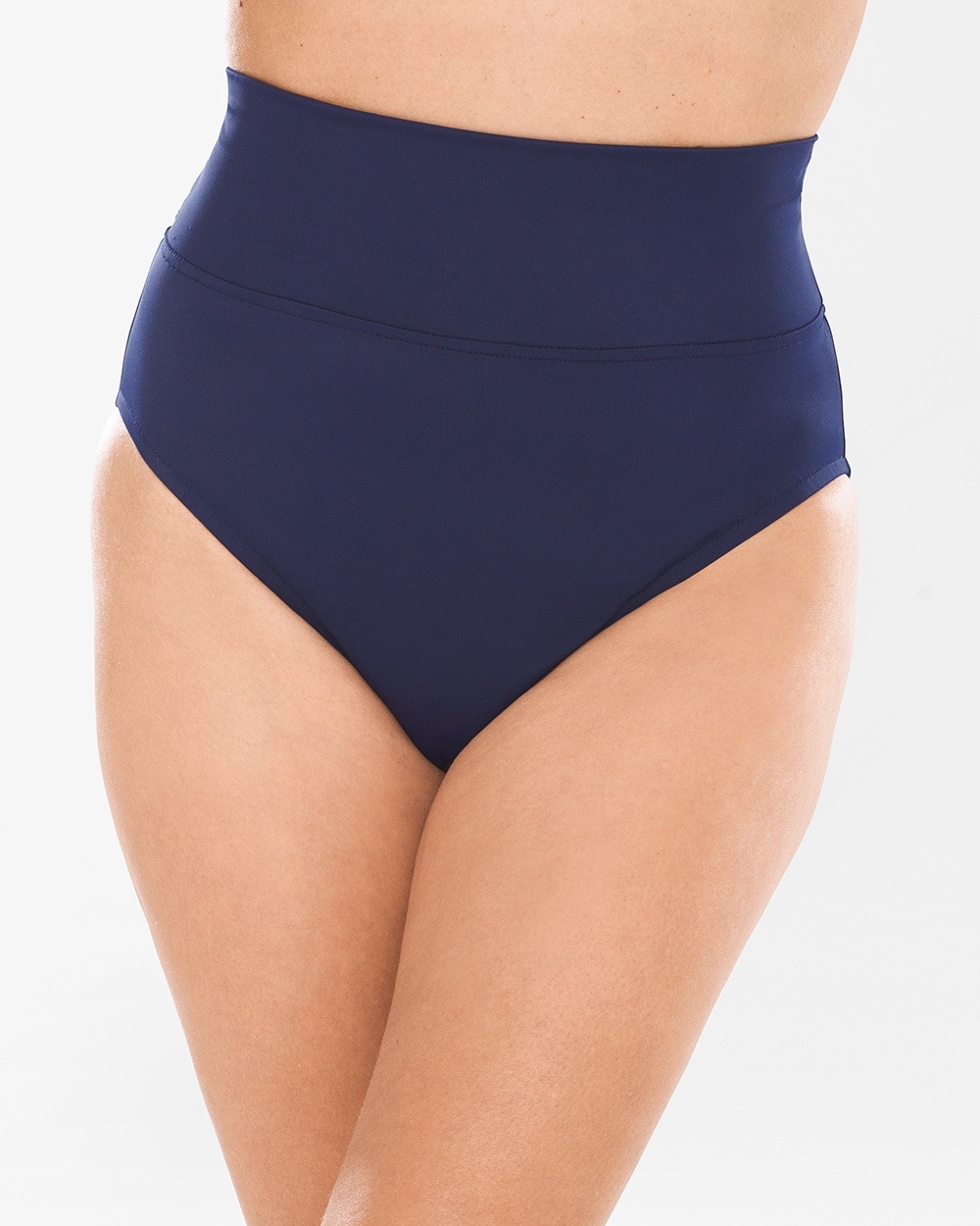 Miraclesuit Trimshaper Solid Yoke-Top Swim Bottoms