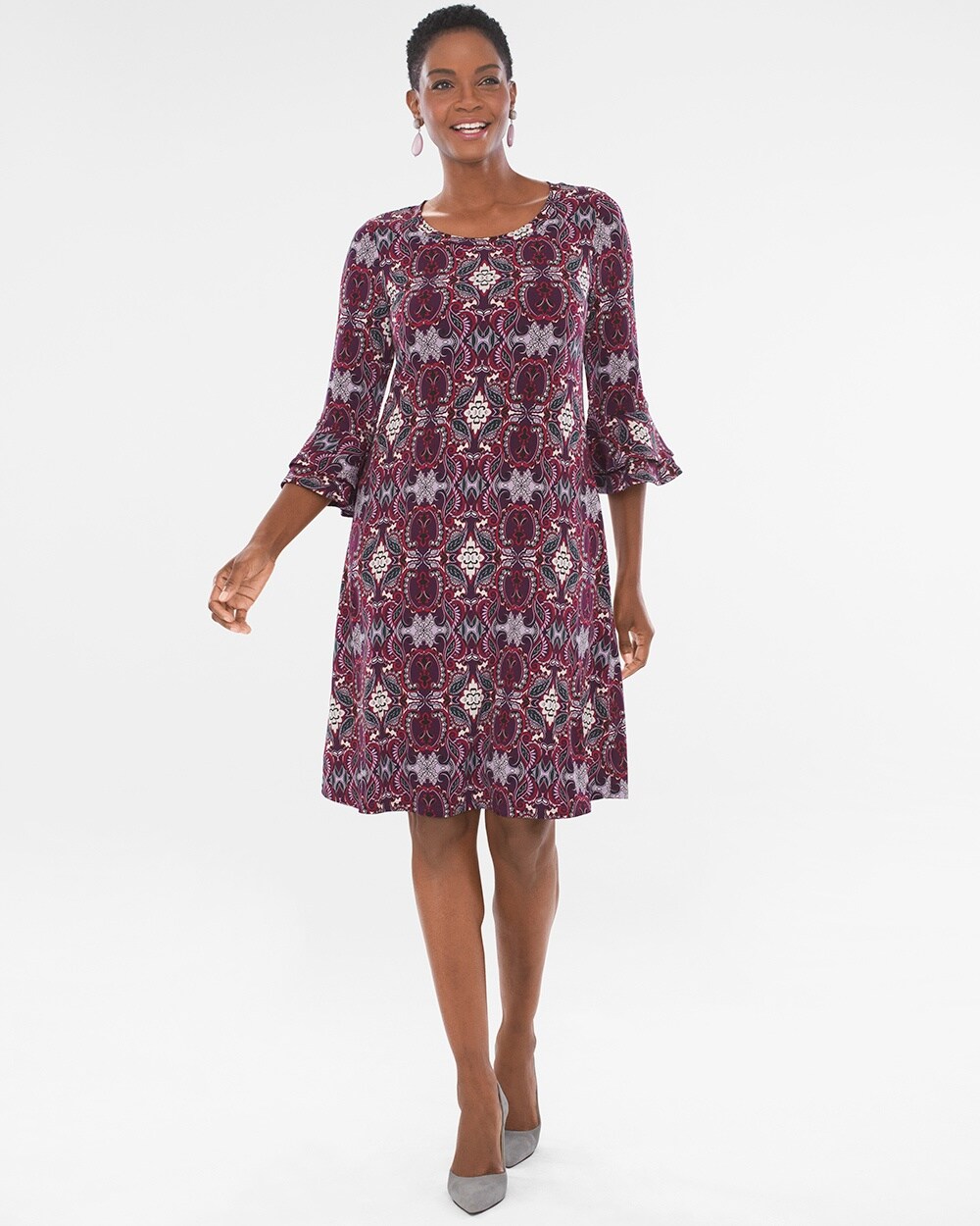 Paisley Bell-Sleeve Dress - Chico's