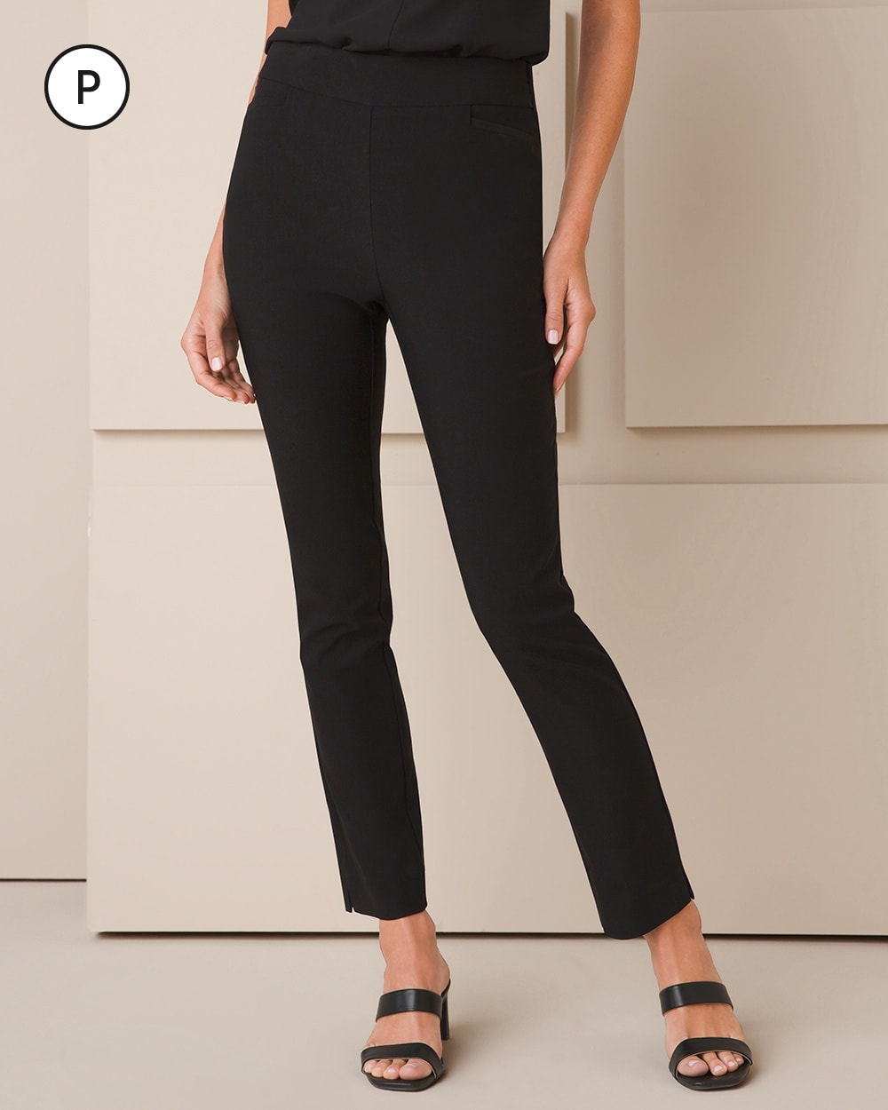 Chico's Brigitte Rivet Hem Slim Ankle Pants