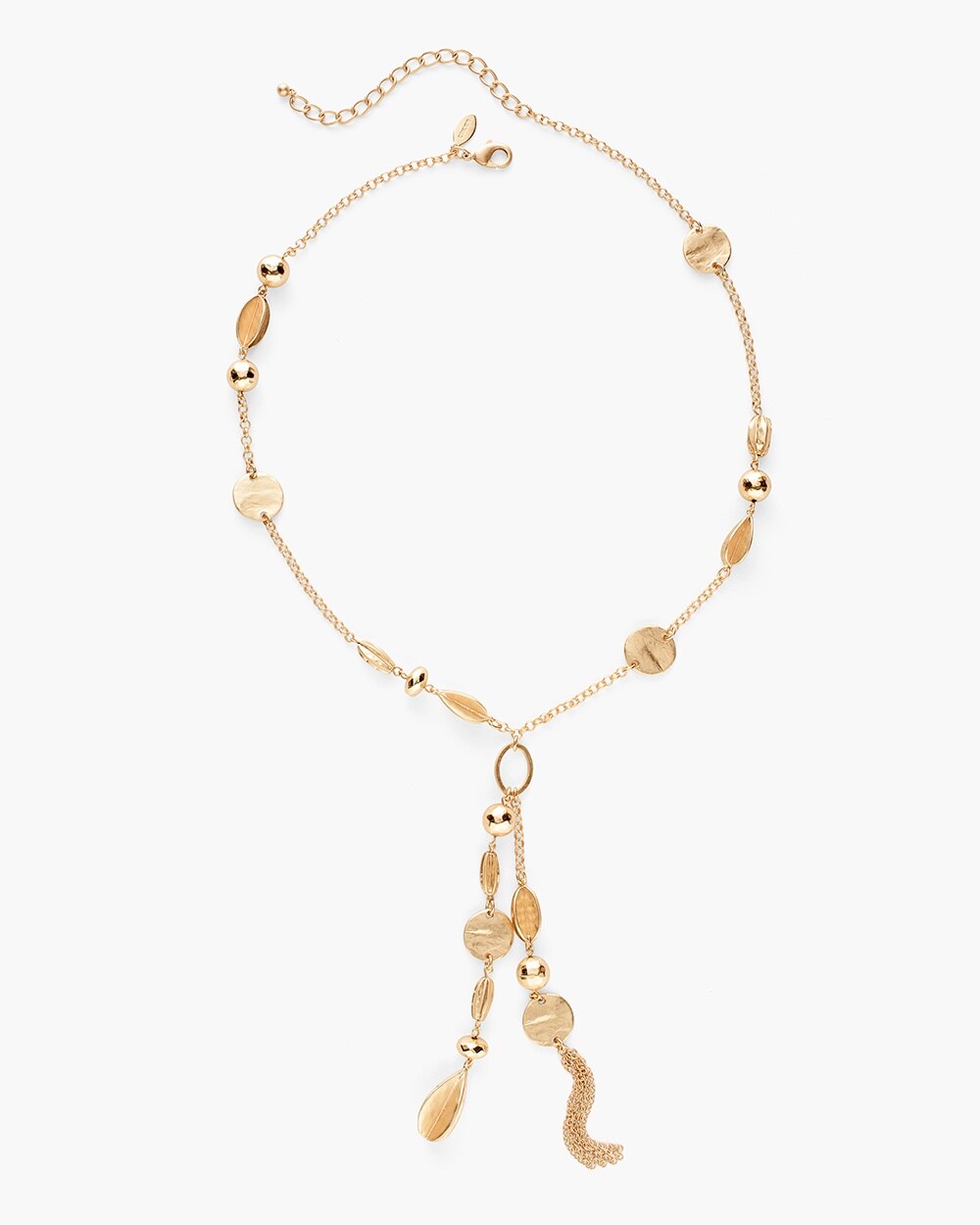Gold-Tone Sleek Y-Necklace