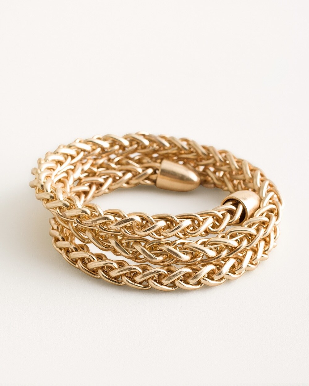 Gold-Tone Rope Coil Bracelet