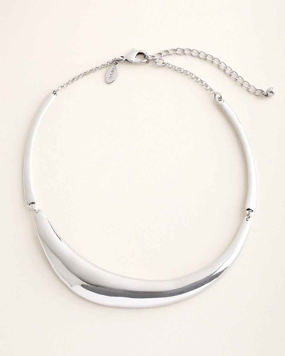 Silver-Tone Shine Collar Necklace
