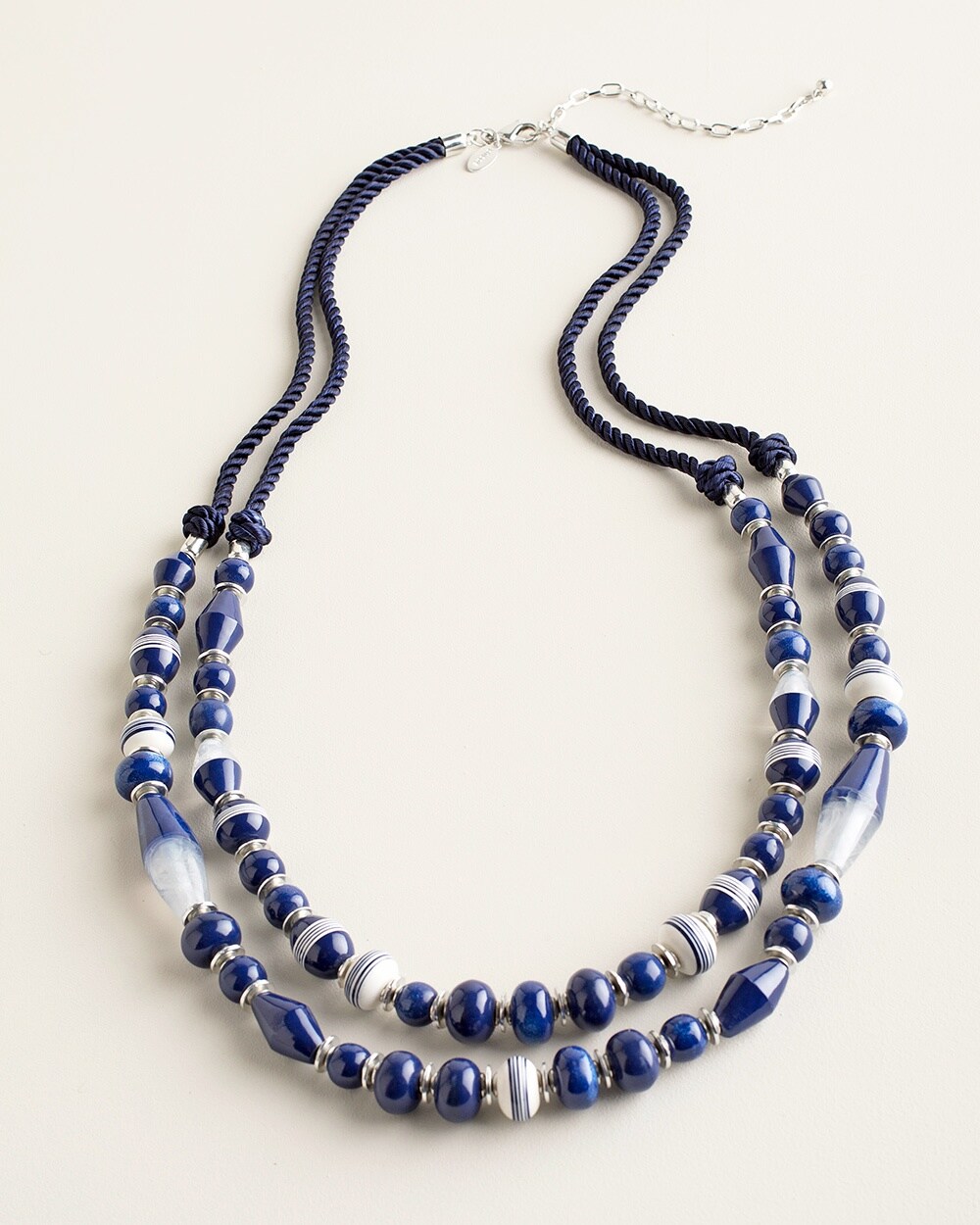 Nautical Blue Double-Strand Necklace