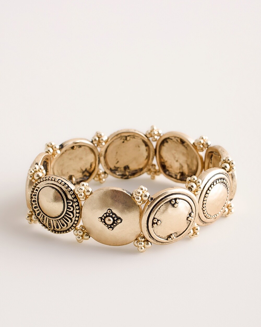 Gold-Tone Circlet Stretch Bracelet