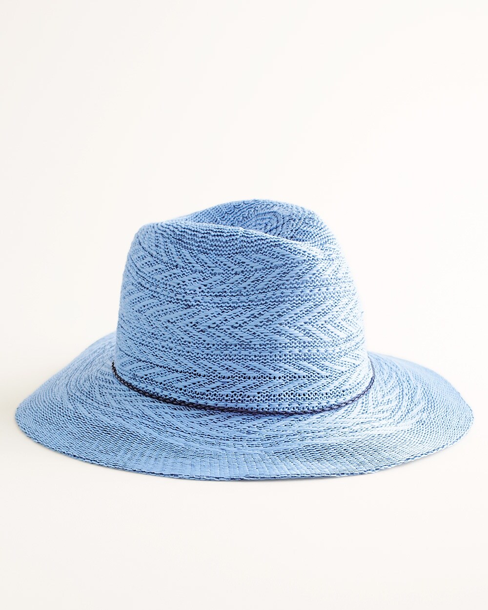 Blue Trim-Detail Hat