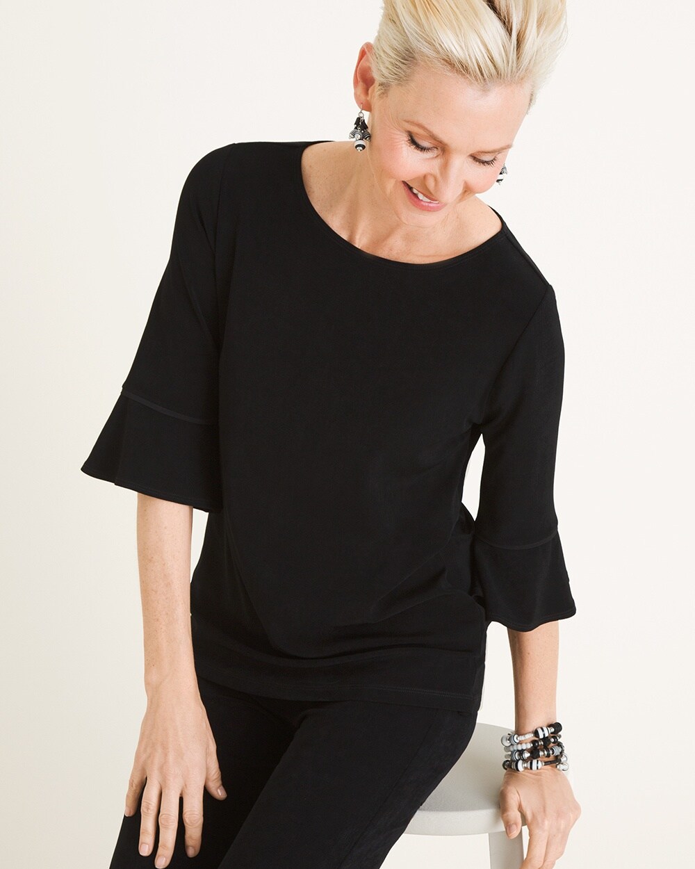 Travelers Classic Bell-Sleeve Top