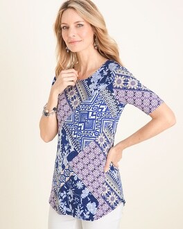 Geometric-Floral Tunic - Chico's