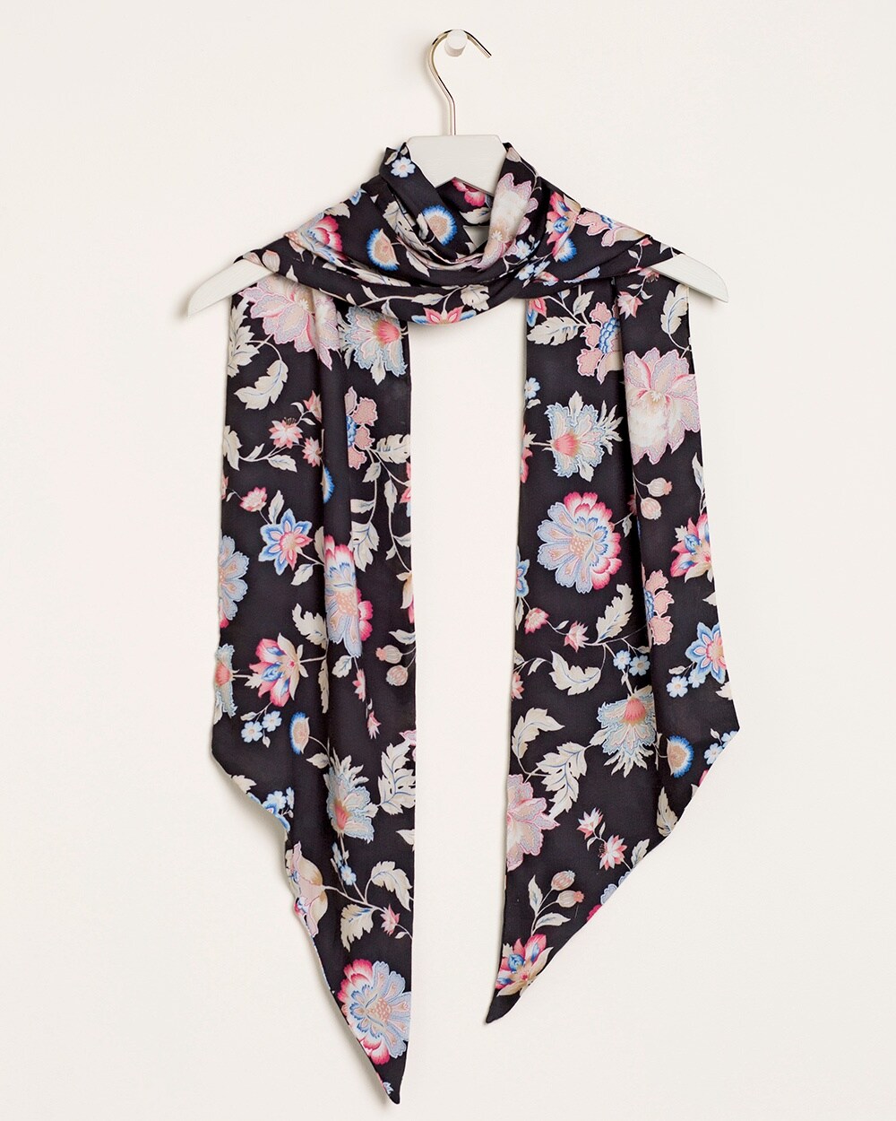 Tranquil Floral Oblong Scarf