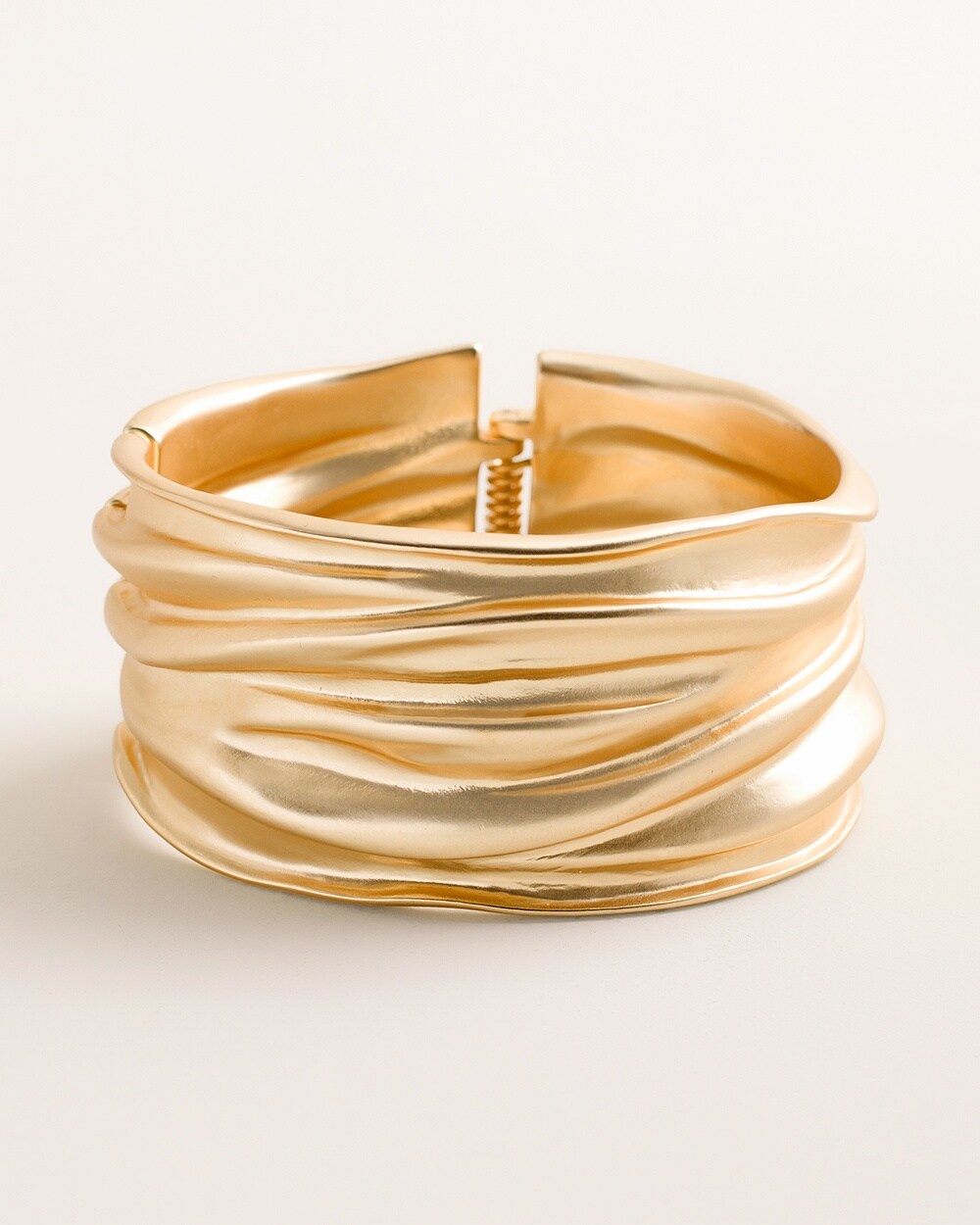 Gold-Tone Wave Cuff Bracelet