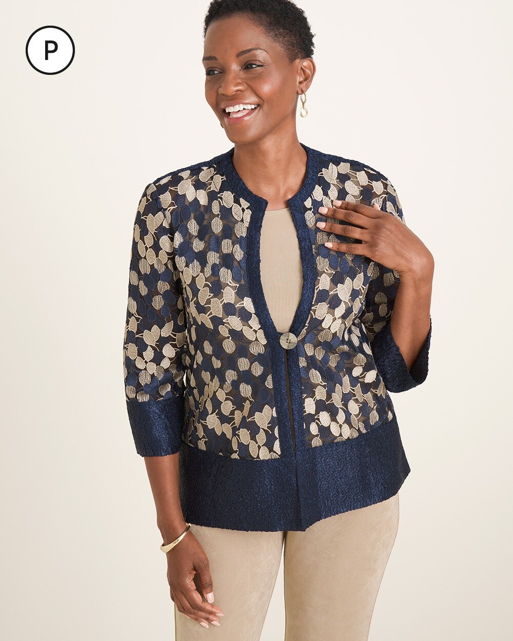 Travelers Collection Petite Trapeze Jacket