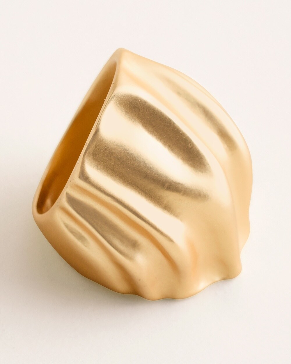 Gold-Tone Wave Ring