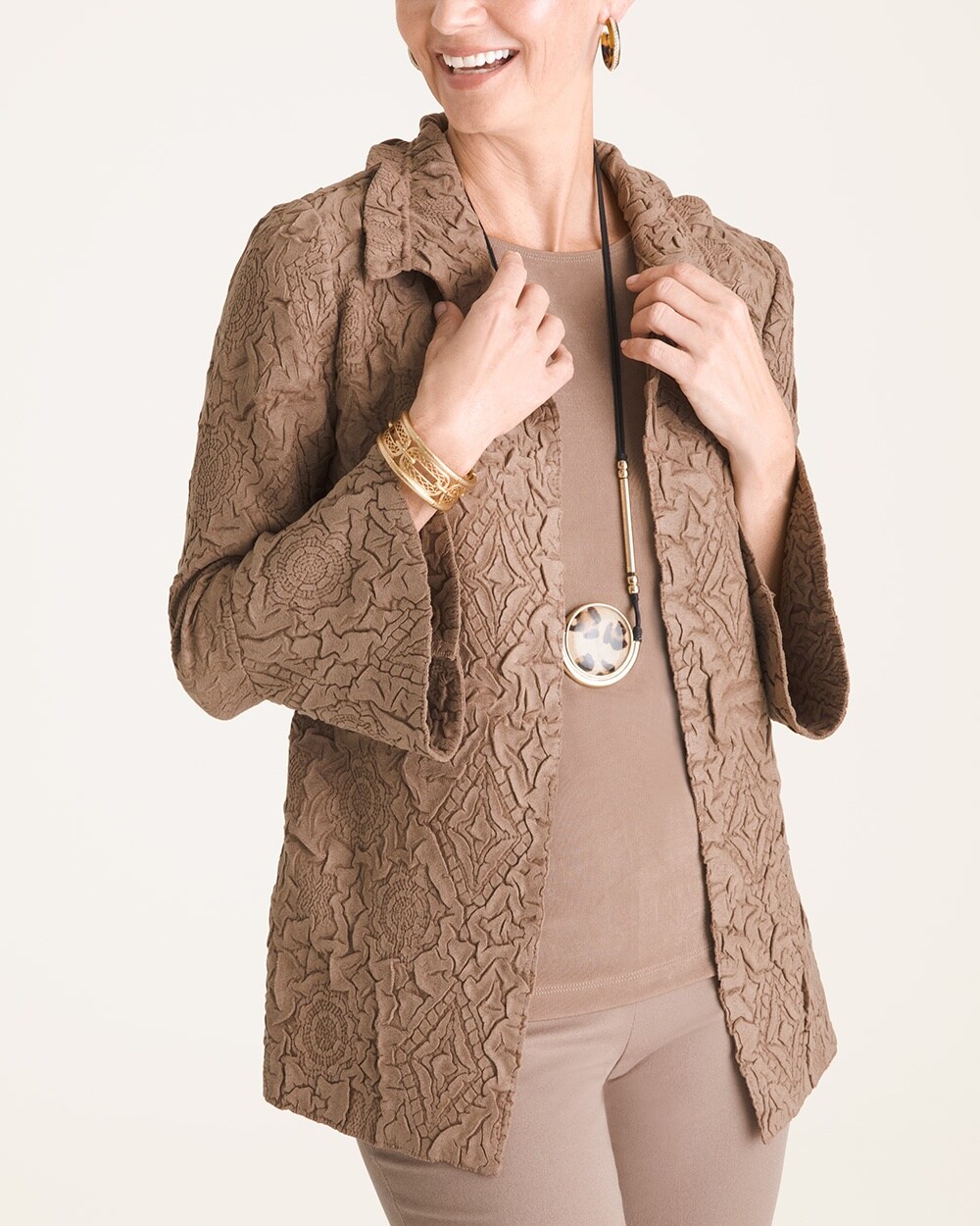 Travelers Collection Textured Jacket