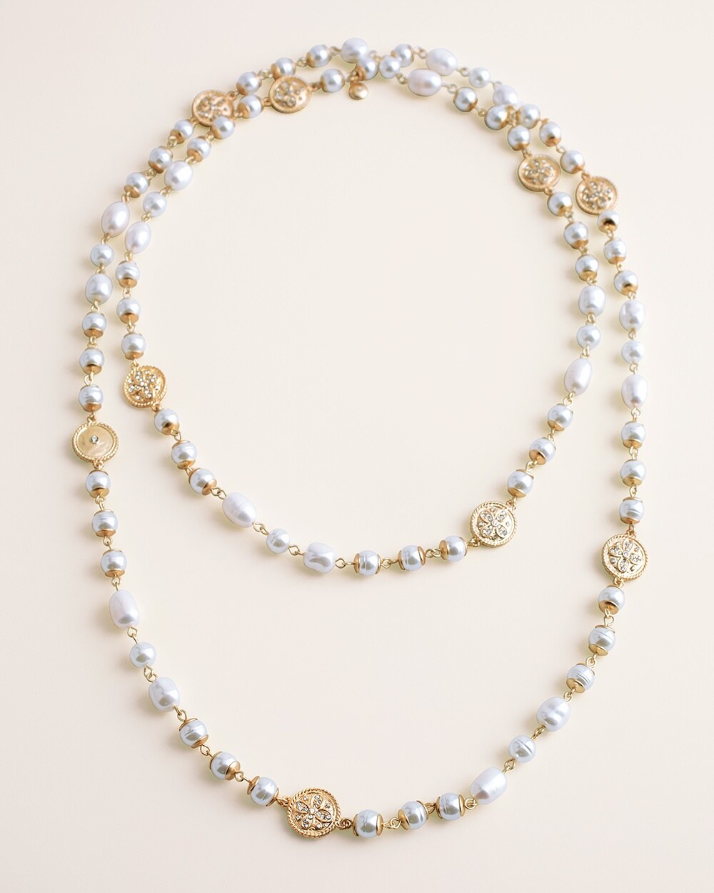 Faux-Pearl Single-Strand Necklace