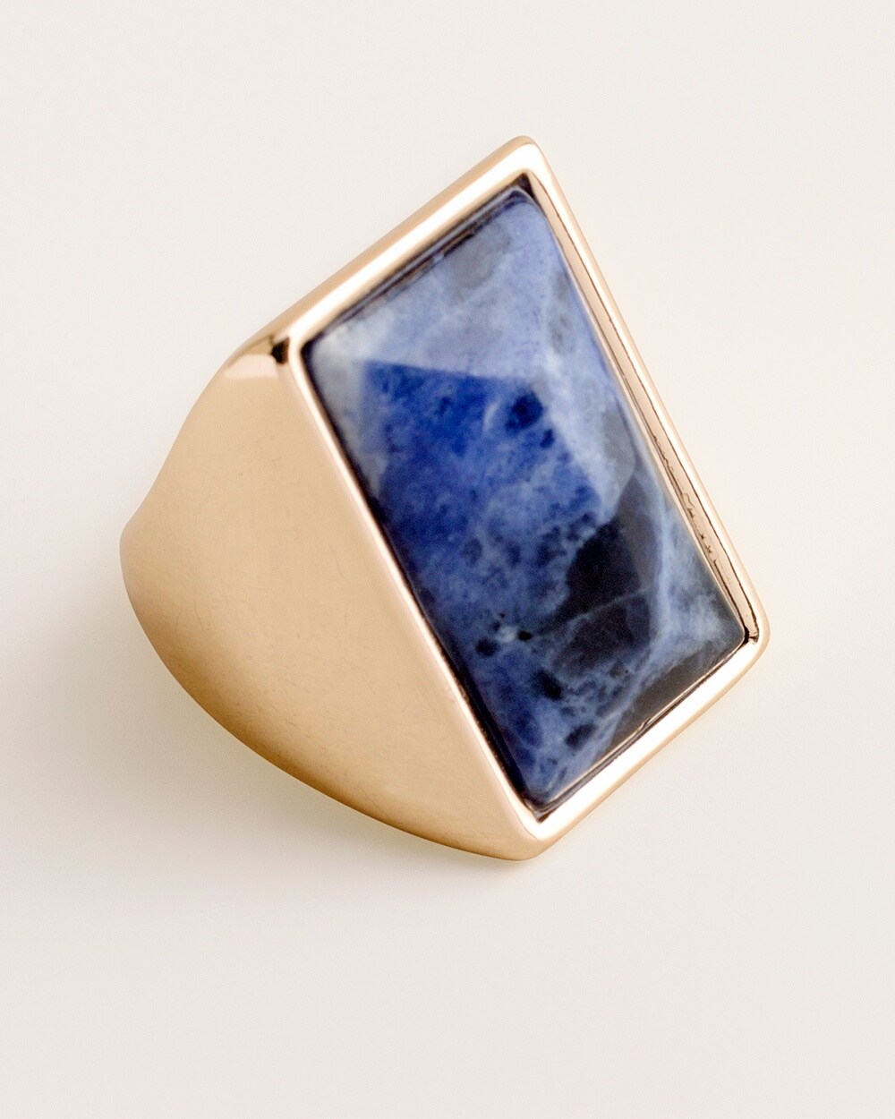 Blue and Gold-Tone Ring