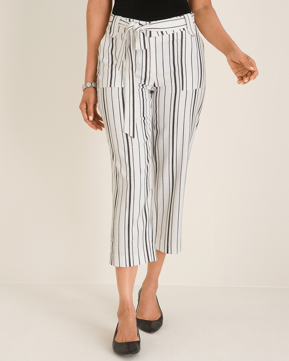 Belted Striped Crops