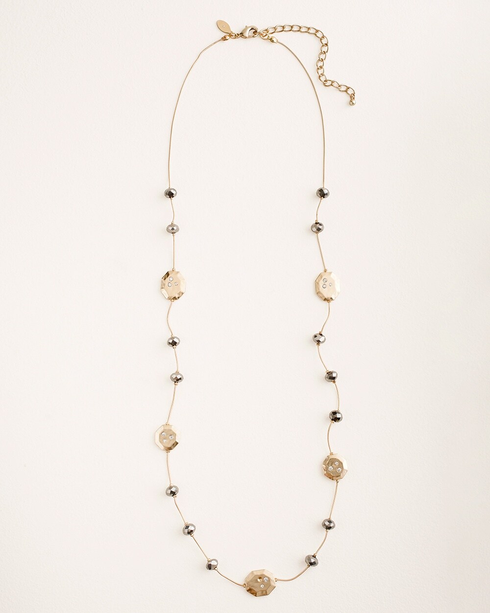 Goldtone Sparkle Single-Strand Necklace