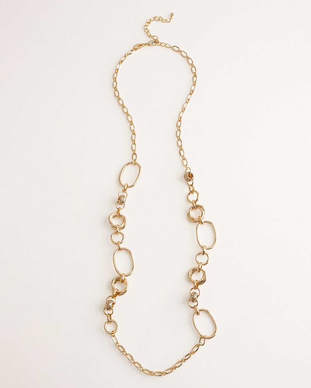 Goldtone Chainlink Single-Strand Necklace