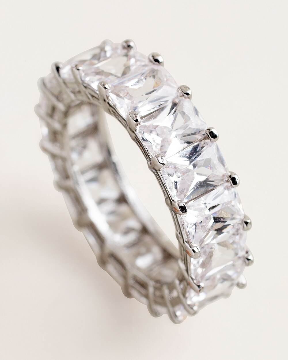 Clear Baguette Ring