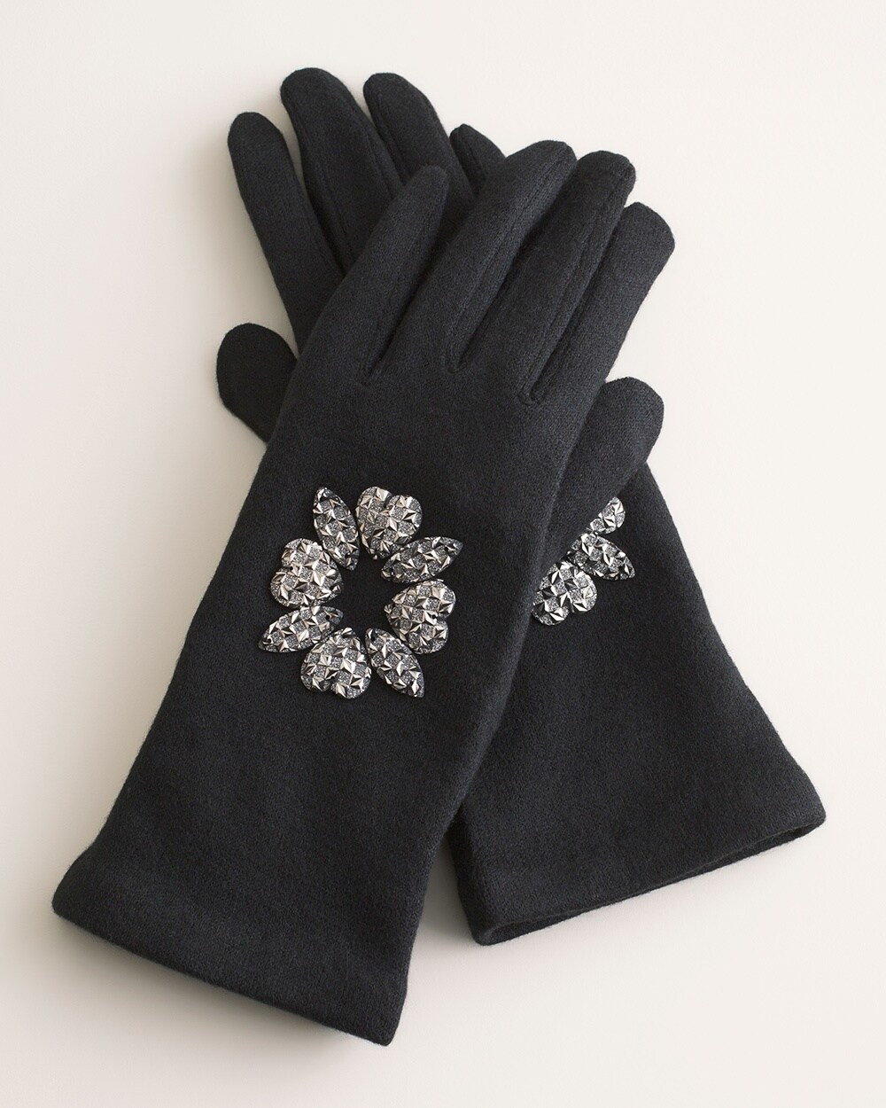Jewel-Embellished Gloves