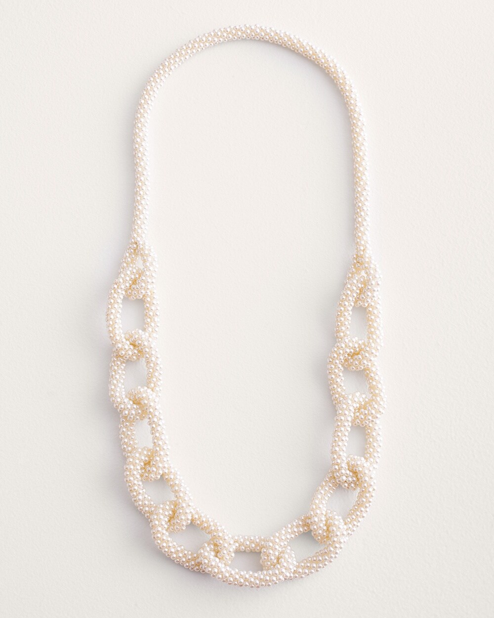 Long Pearl-Hued Lumi Single-Strand Necklace