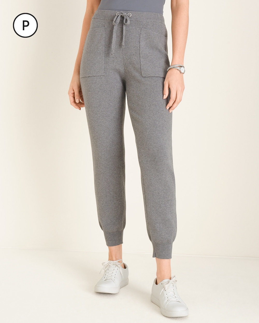 Zenergy Petite Cotton-Cashmere Blend Cozy Jogger Pants