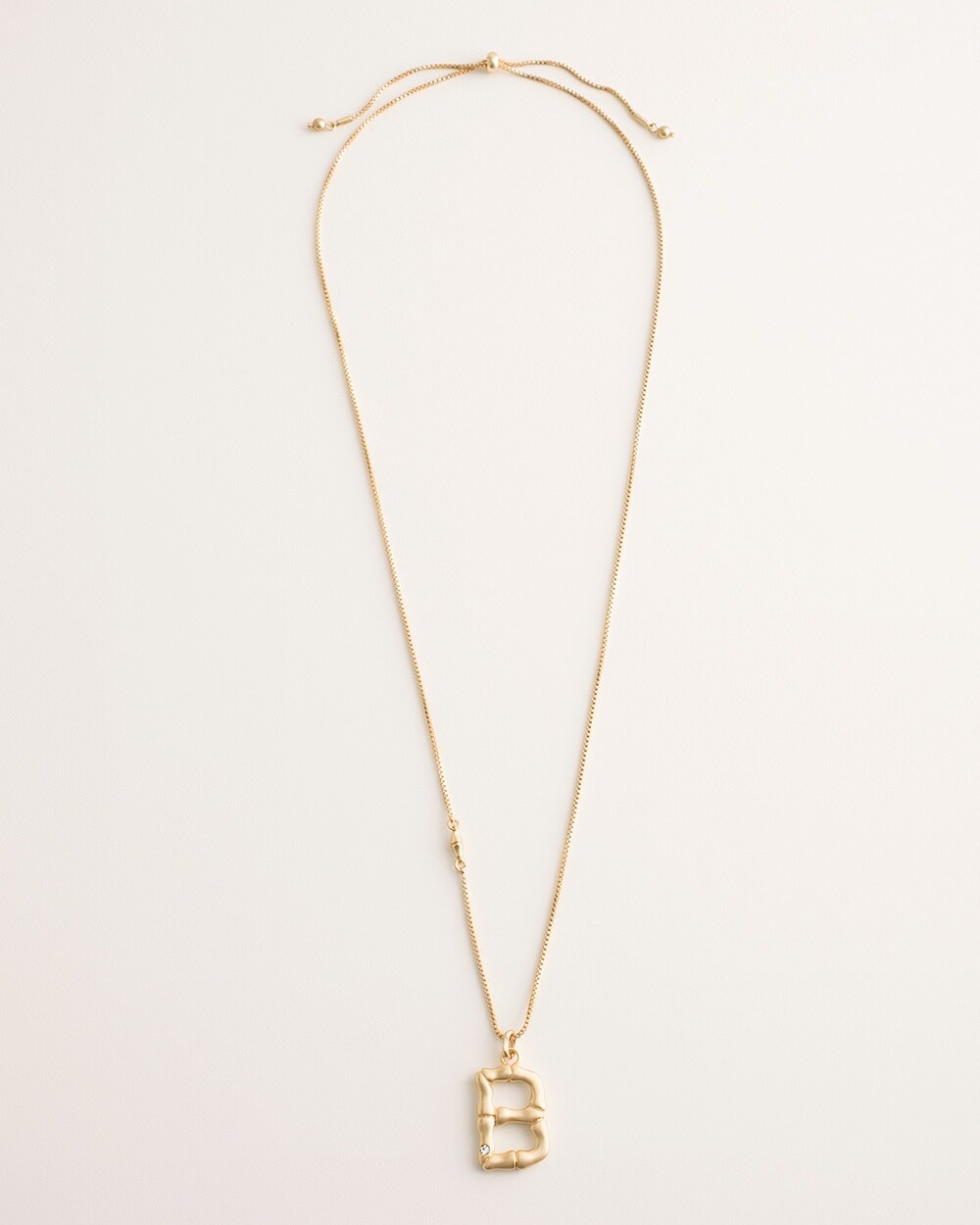 Convertible Goldtone Initial Necklace