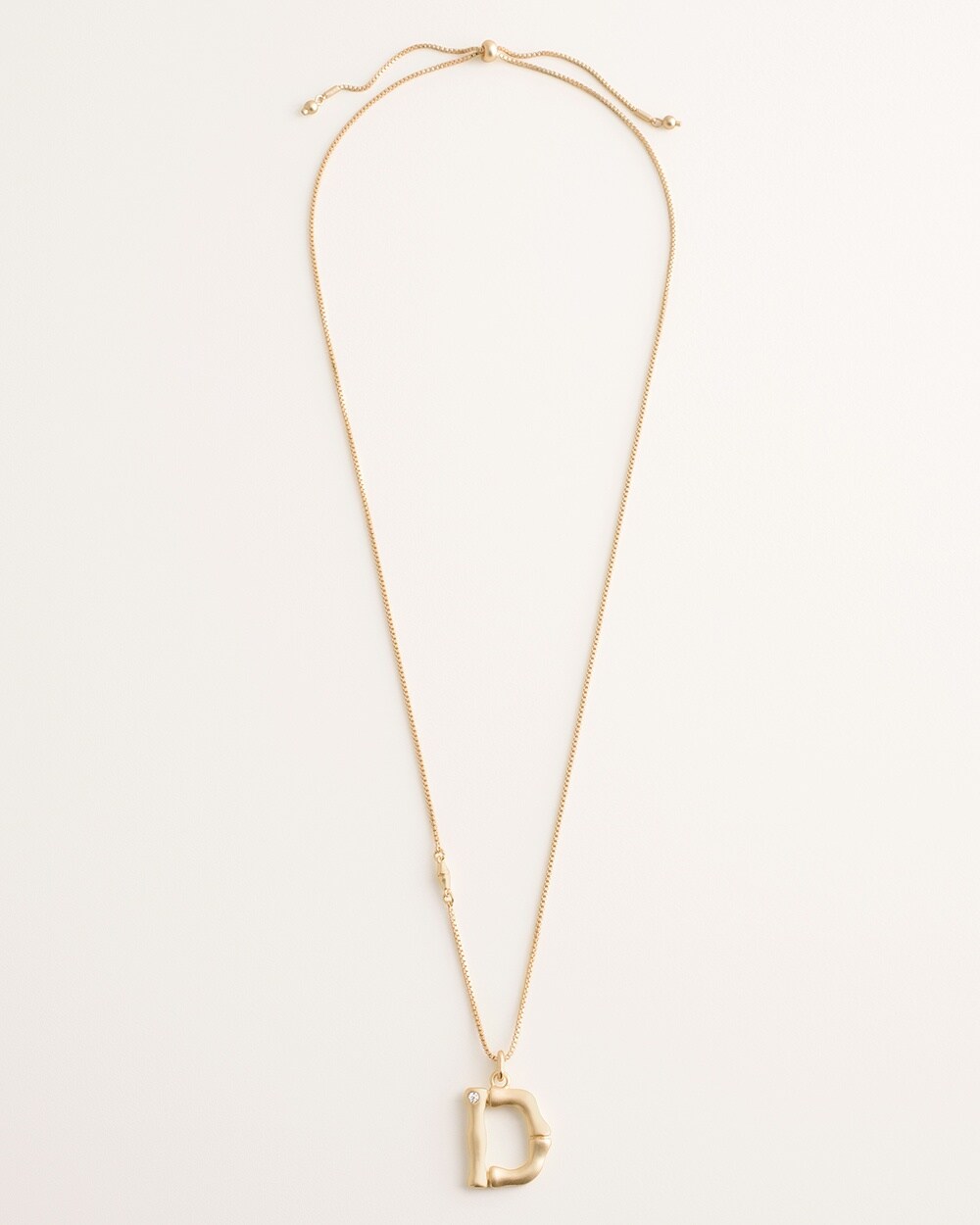 Convertible Goldtone Initial Necklace