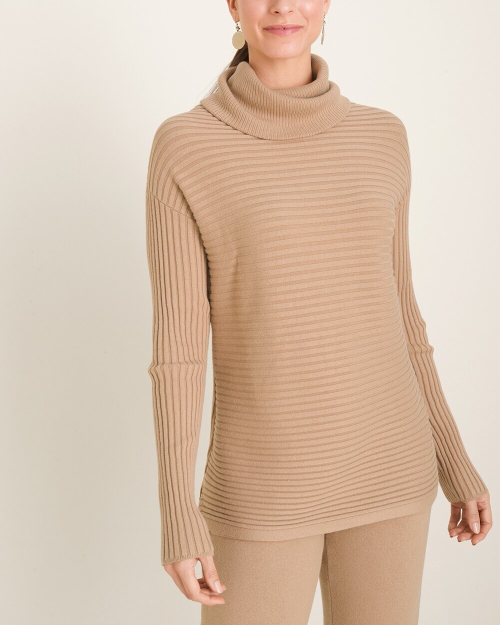 Zenergy Cotton-Cashmere Blend Cozy Ribbed Sweater
