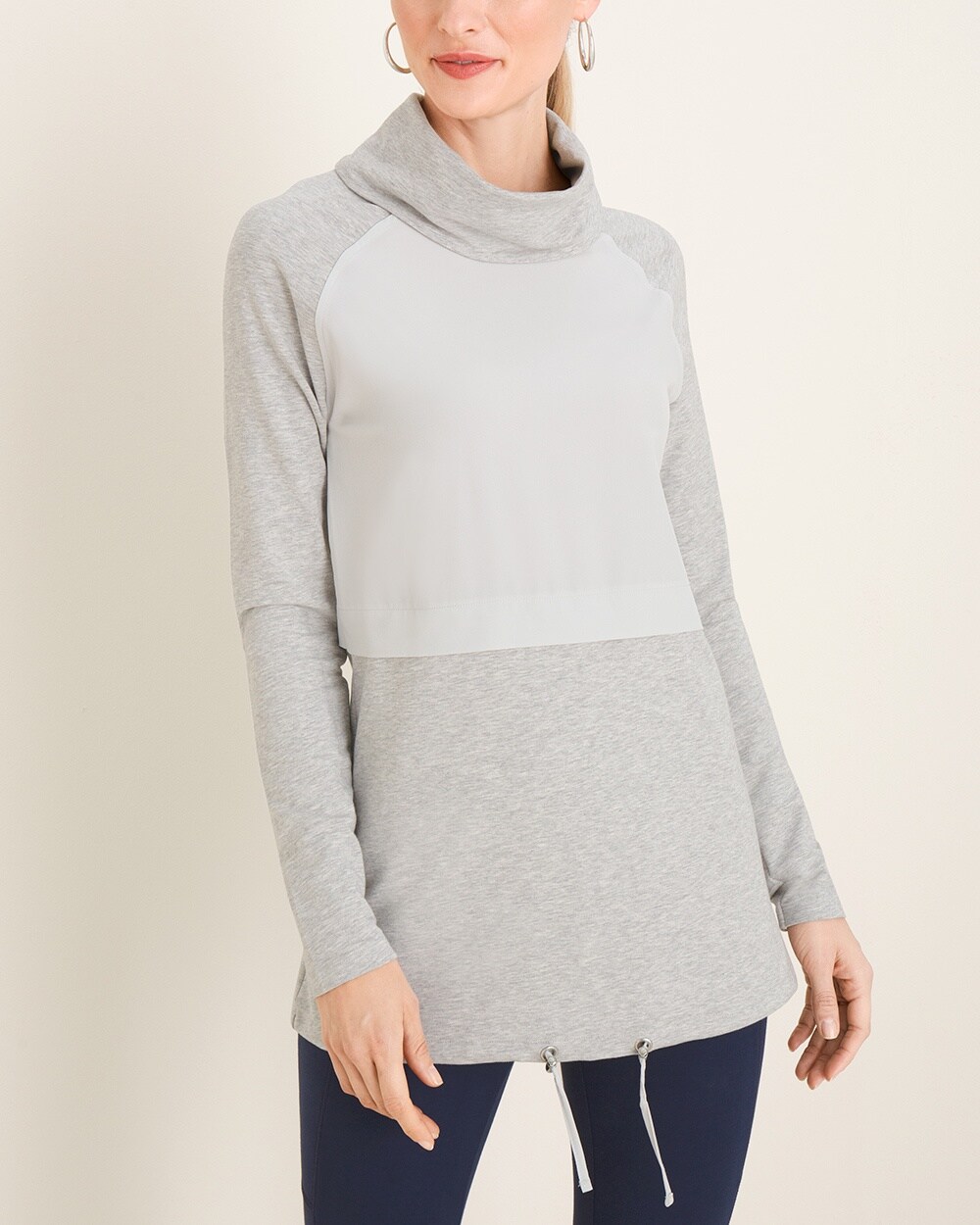 Zenergy Mixed-Knit Pullover