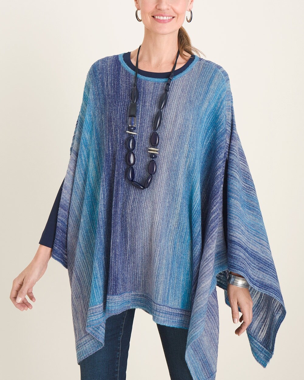 Cool-Toned Gradient Poncho