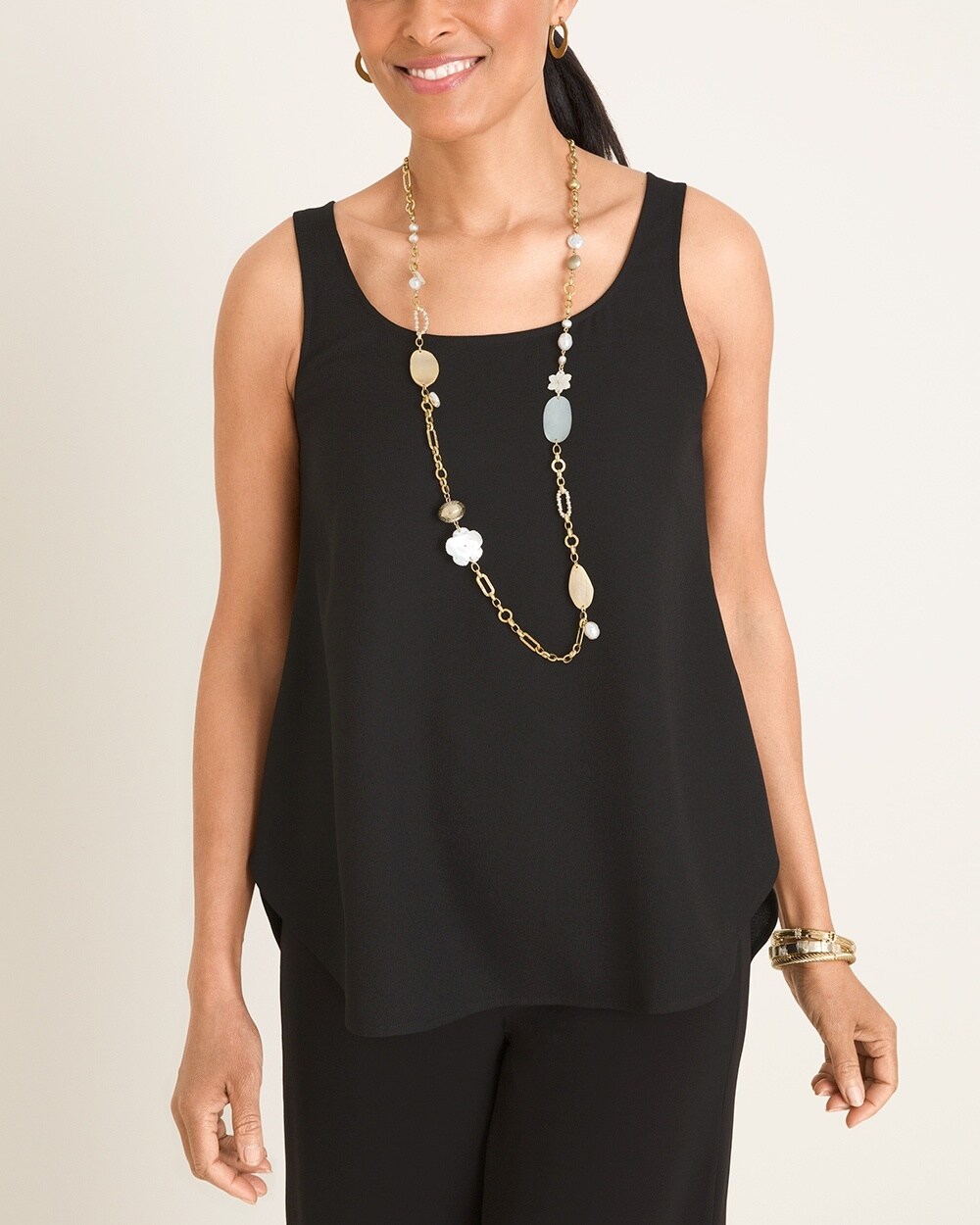 Marla Wynne for Chico's Crepe Tank
