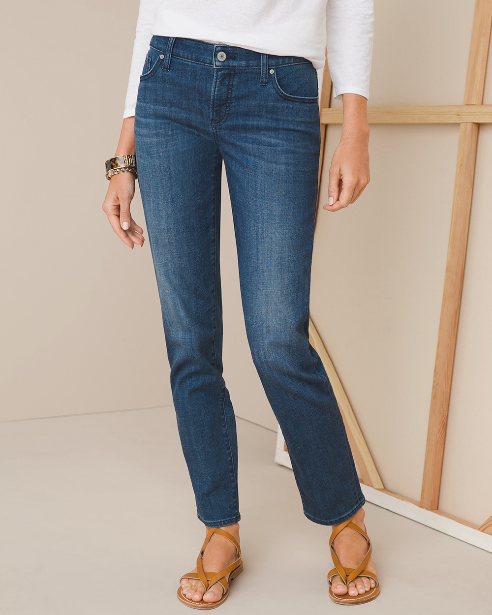 So Slimming Girlfriend Ankle Jeans - Chico's