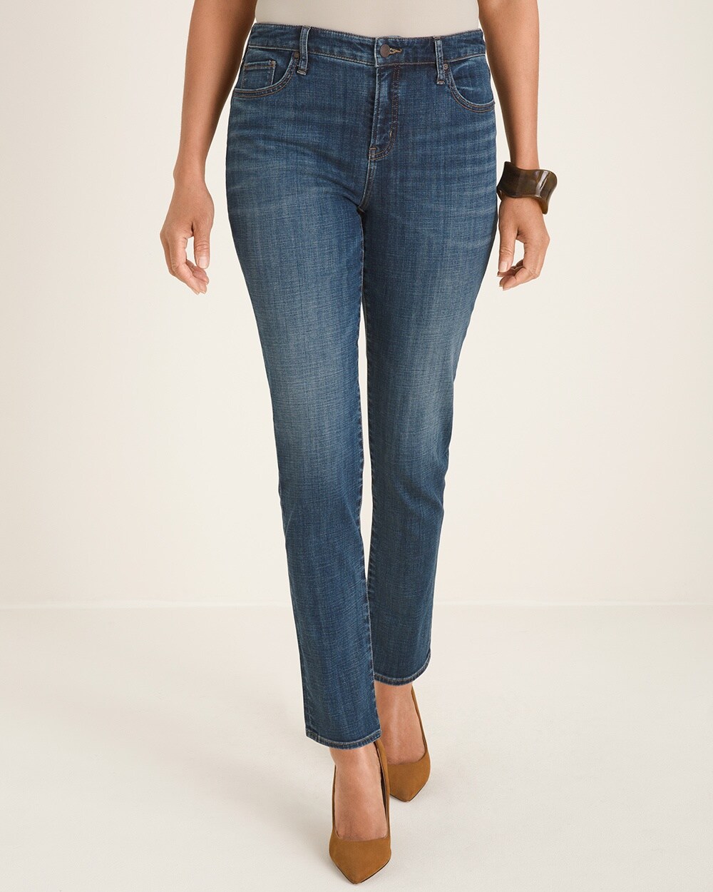 So Slimming Girlfriend Ankle Jeans - Chico's
