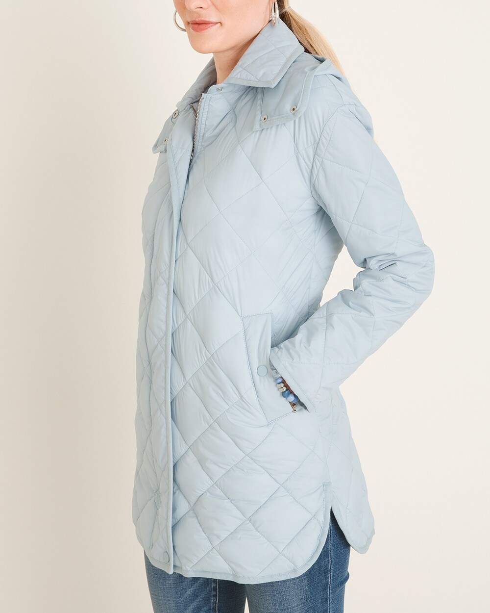 Elongated Quilted Jacket