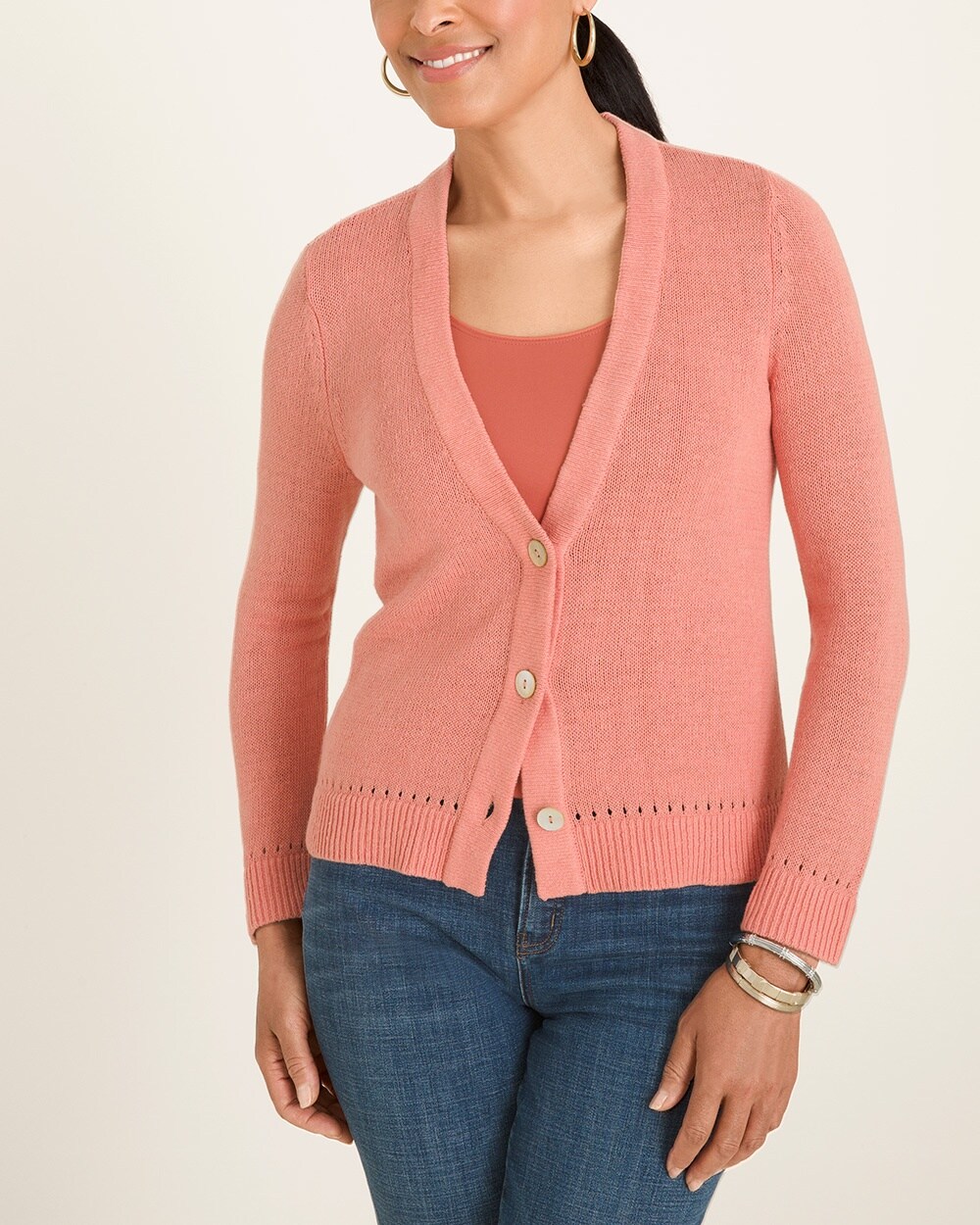 Button-Front Cardigan