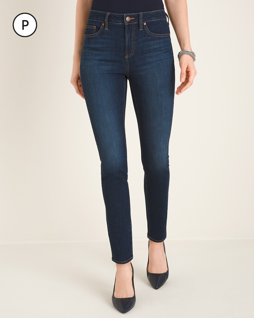 Petite High-Rise Skinny Ankle Jeans